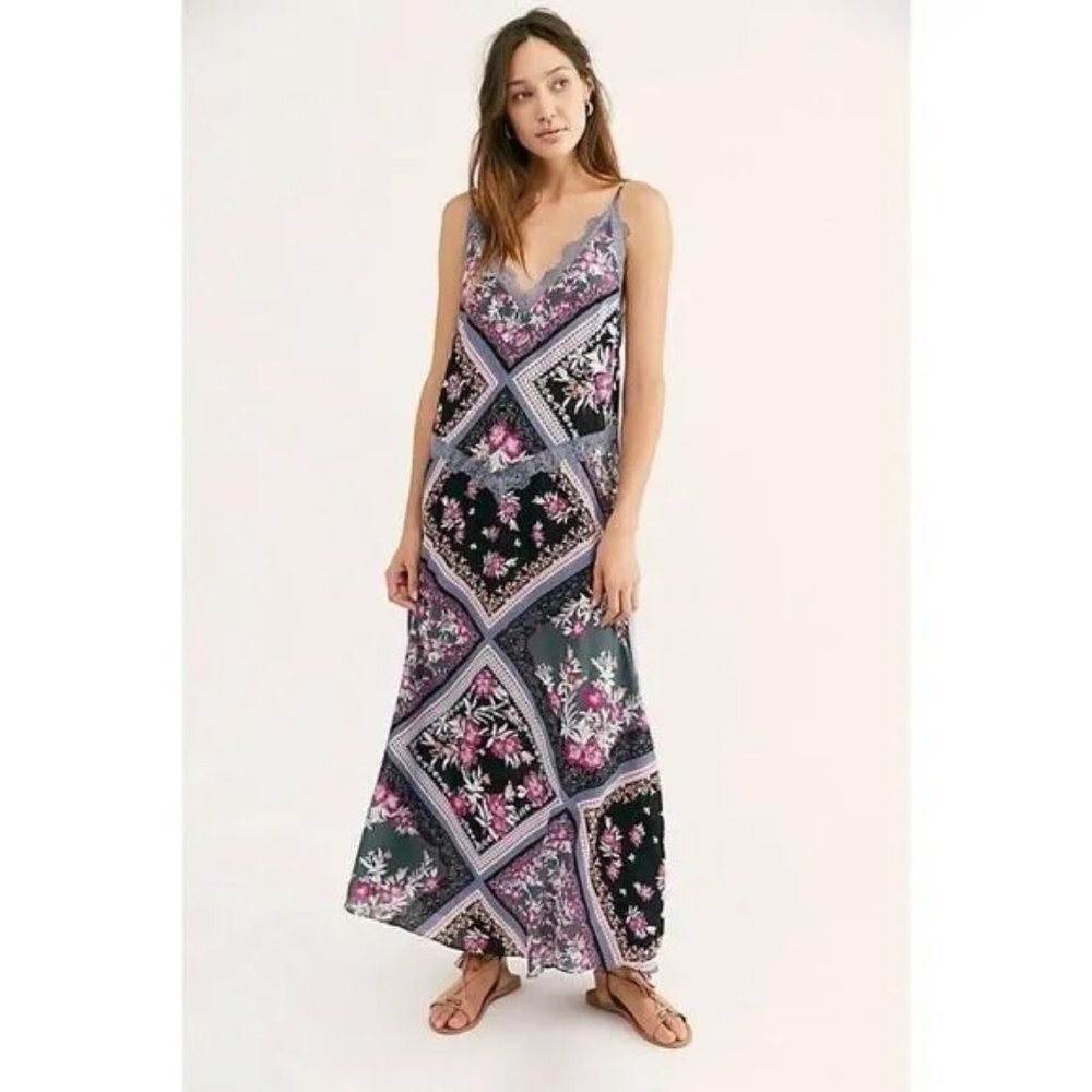 Free People Stevie Printed Maxi Dress XS NWT